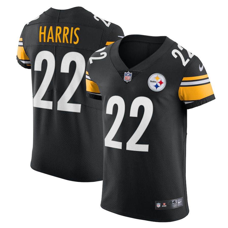 Men Pittsburgh Steelers 22 Najee Harris Nike Black Vapor Elite NFL Jersey